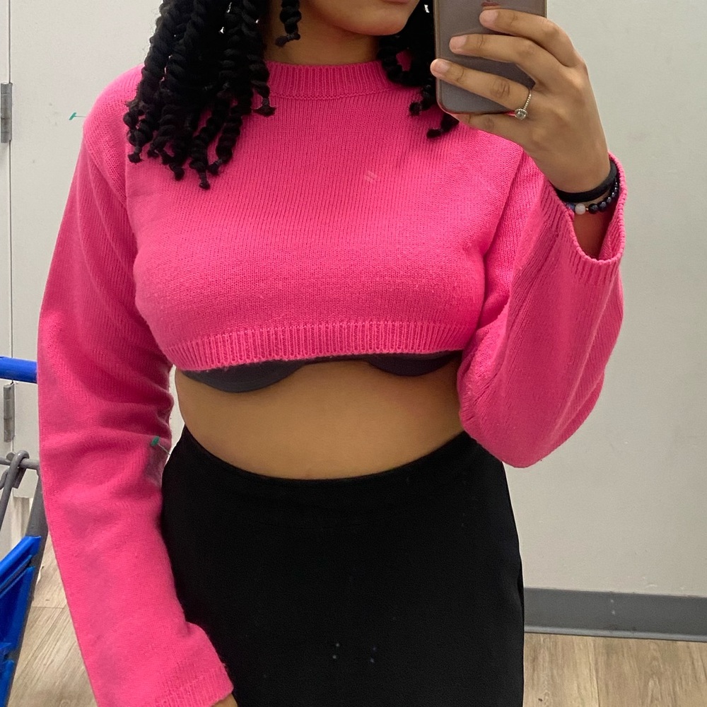 Pink crop top